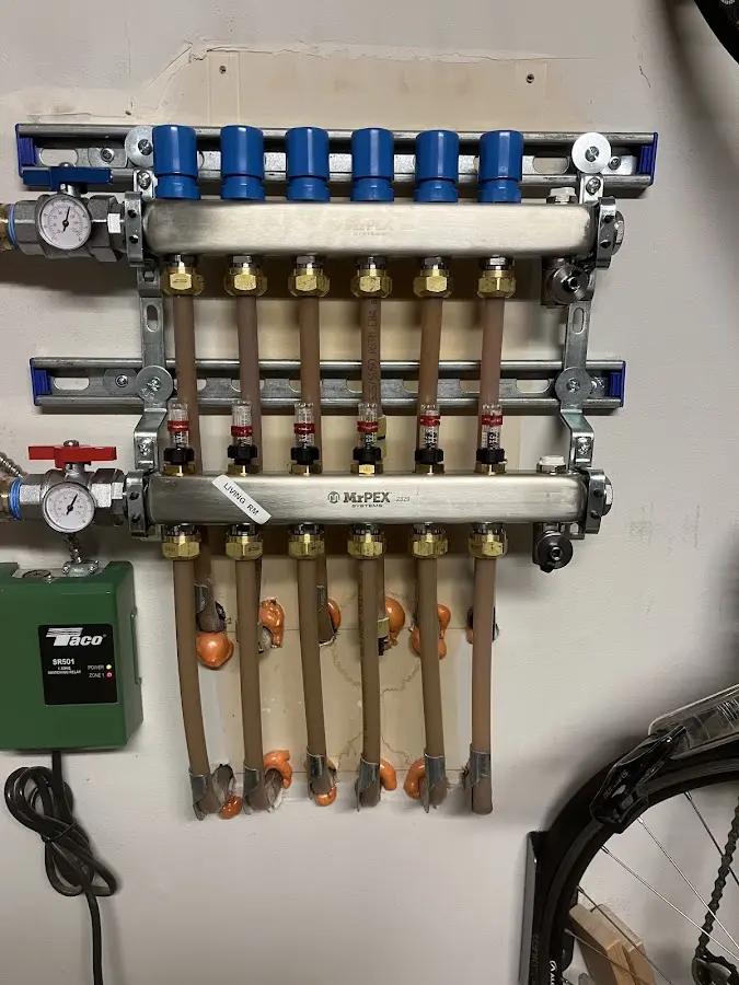 Plumber performing Gas Line Installation at a residential property in Fort Bragg